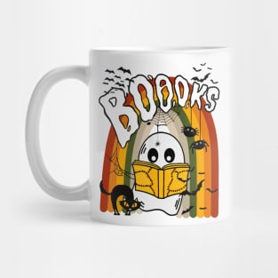 Halloween Cute Booooks Ghost Mug